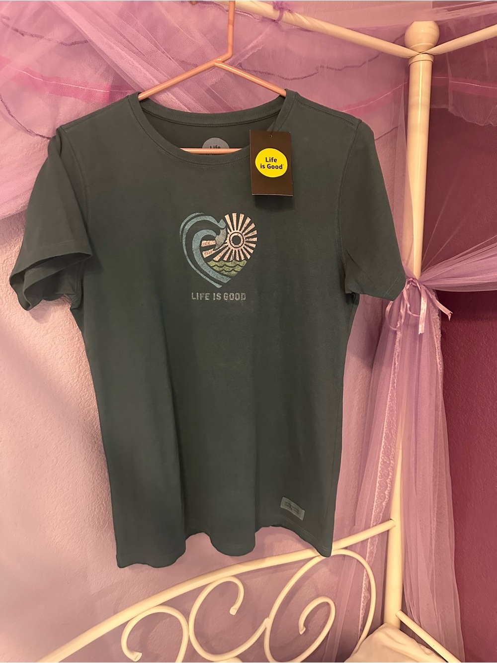Life Is Good Heart Wave Tee